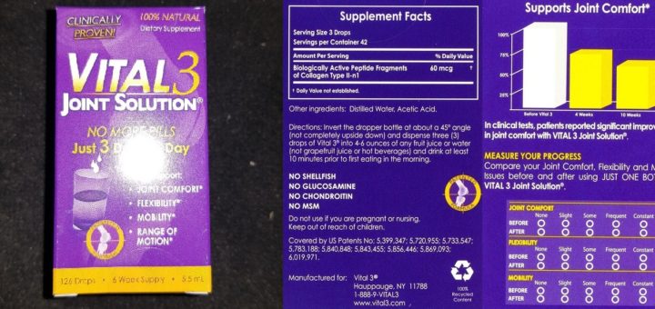 My Review: Vital 3 Joint Solution - The Truth Revealed
