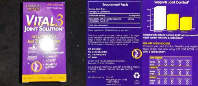 My Review: Vital 3 Joint Solution - The Truth Revealed